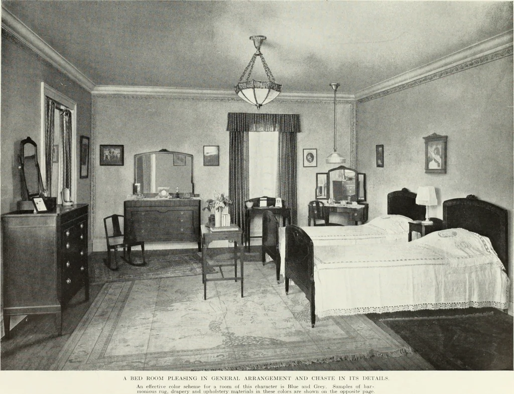 An illustration from Color schemes for the home and model interiors, 1919, leaf 76