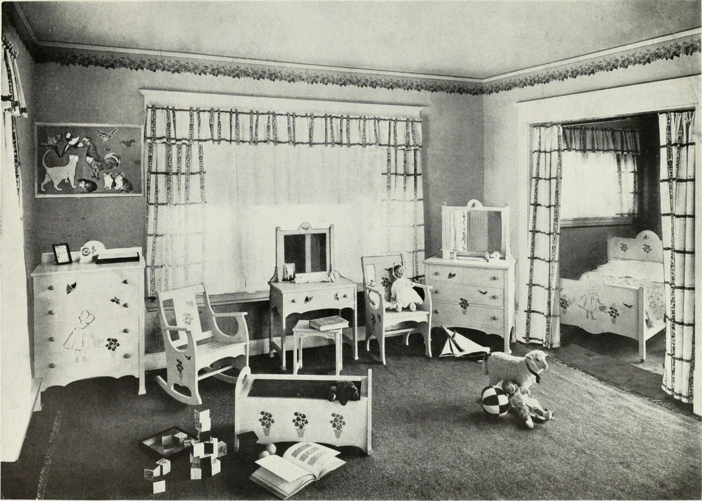 An illustration from Color schemes for the home and model interiors, 1919, leaf 96