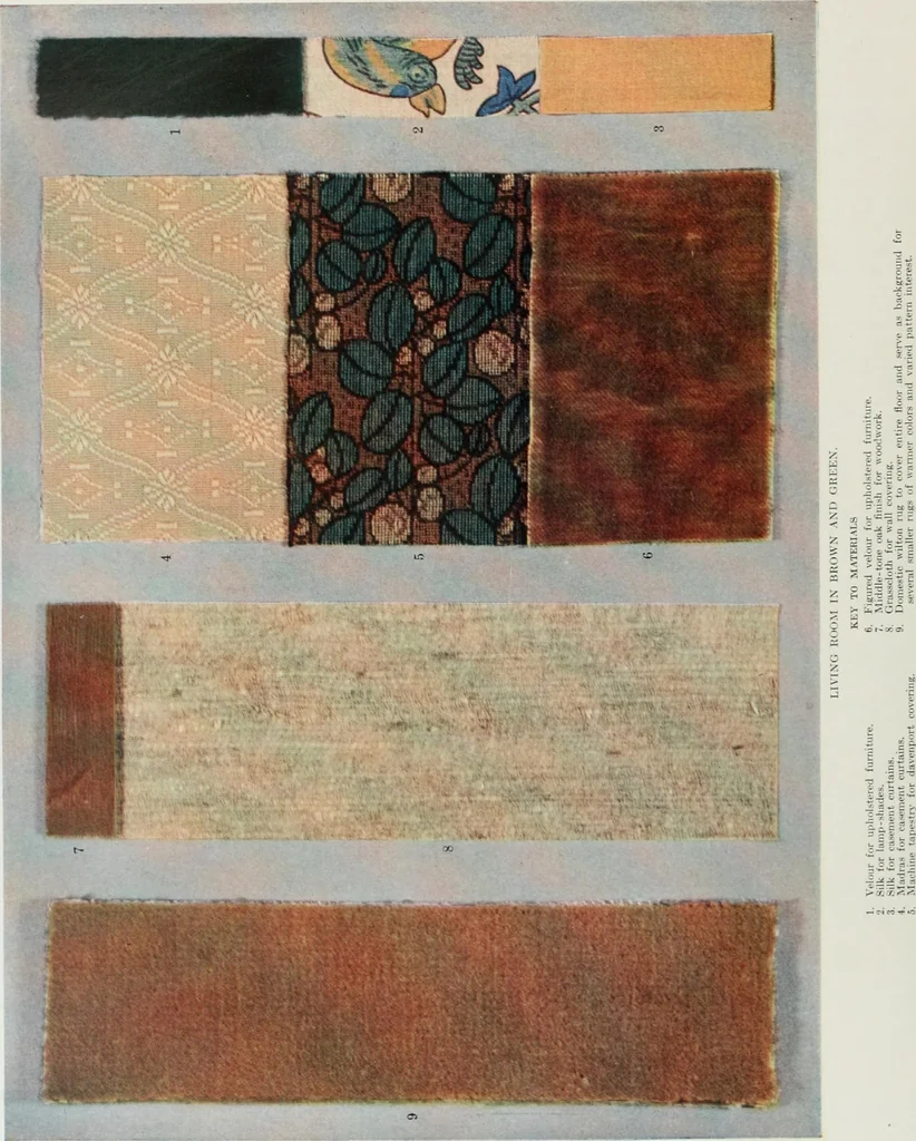 An illustration from Color schemes for the home and model interiors, 1919, leaf 29