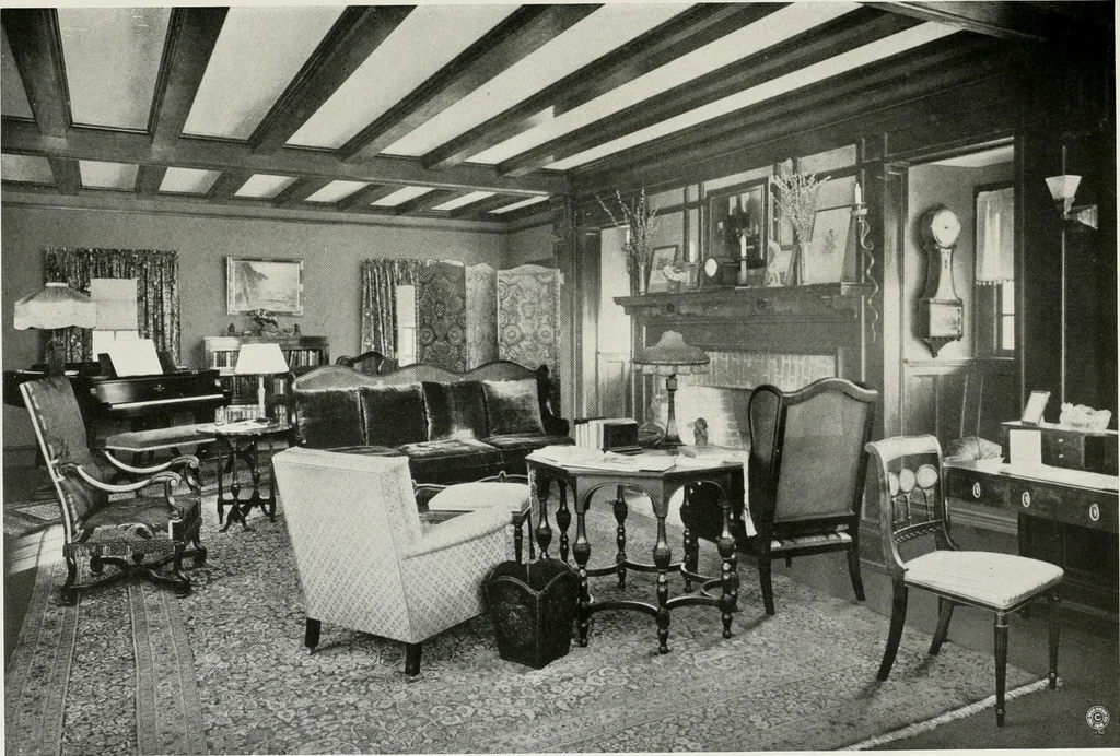 An illustration from Color schemes for the home and model interiors, 1919, leaf 34