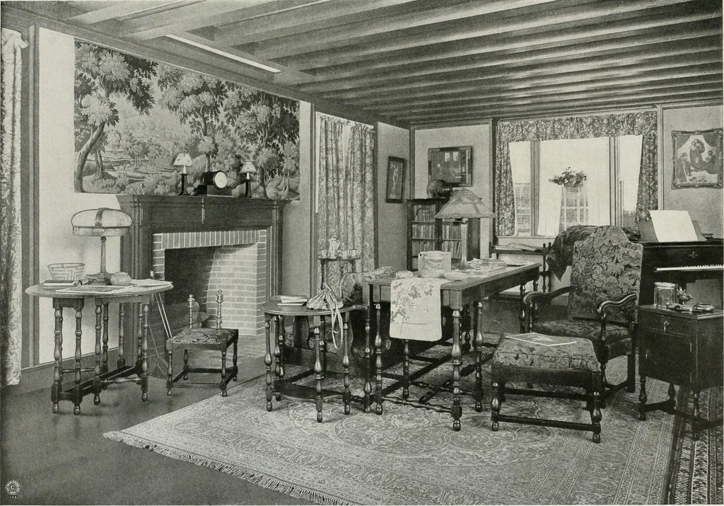 An illustration from Color schemes for the home and model interiors, 1919, leaf 38