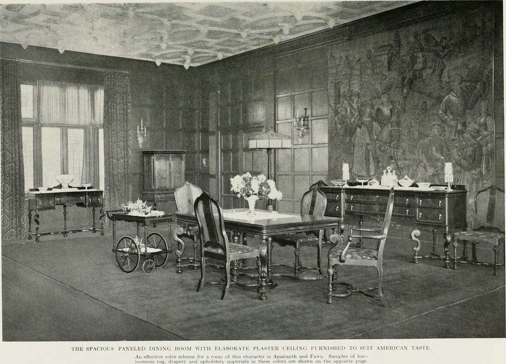 An illustration from Color schemes for the home and model interiors, 1919, leaf 46