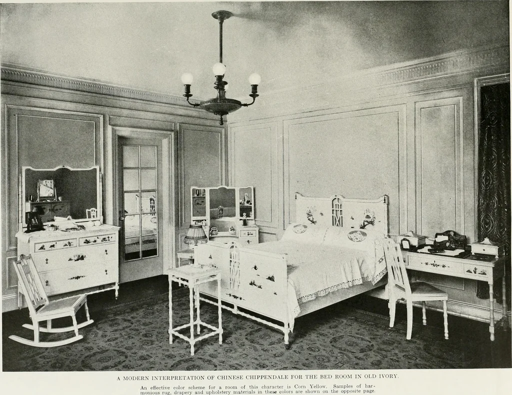 An illustration from Color schemes for the home and model interiors, 1919, leaf 78
