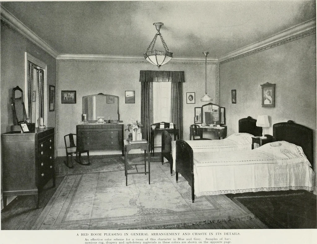 An illustration from Color schemes for the home and model interiors, 1919, leaf 82
