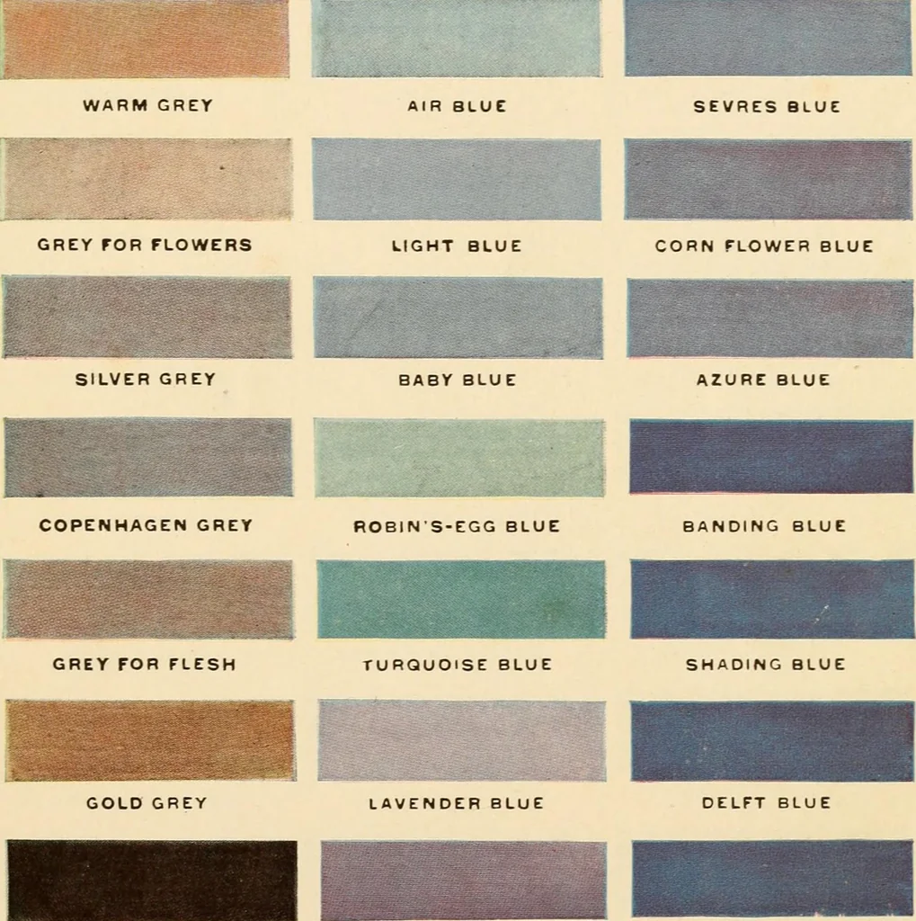 An illustration from Colors and coloring in china painting., 1914, leaf 28
