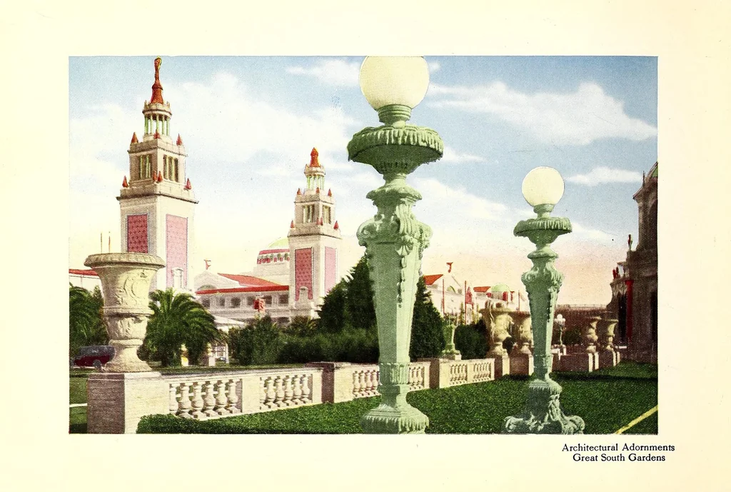 An illustration from Colortypes of the Panama-Pacific International Exposition at San Francisco, 1915 : official publication, 1915, leaf 16