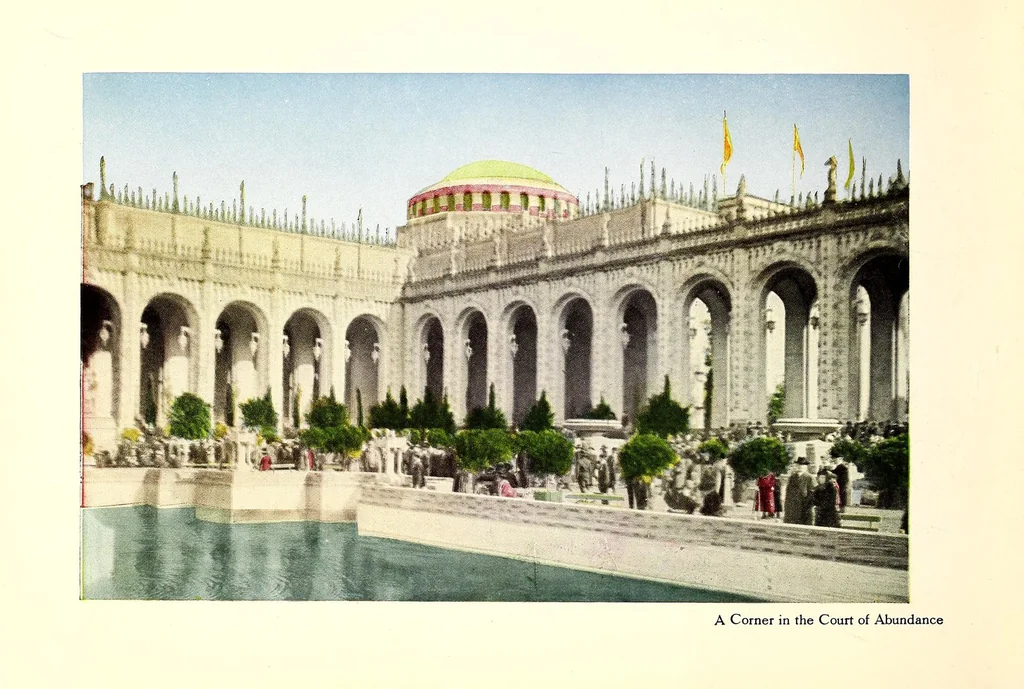 An illustration from Colortypes of the Panama-Pacific International Exposition at San Francisco, 1915 : official publication, 1915, leaf 24