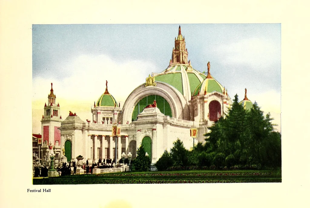 An illustration from Colortypes of the Panama-Pacific International Exposition at San Francisco, 1915 : official publication, 1915, leaf 9
