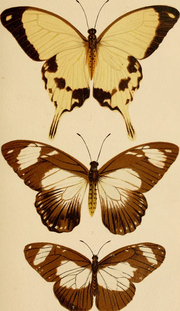 An illustration from Colouration in animals and plants, 1886, leaf 52