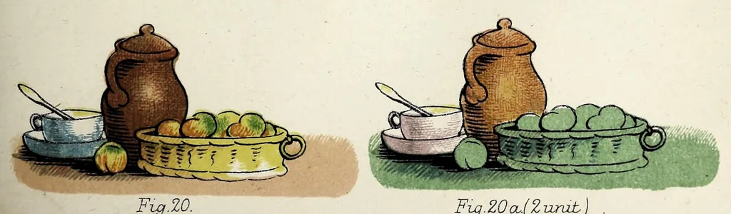 An illustration from Colour-blindness and colour-perception, 1891, leaf 141