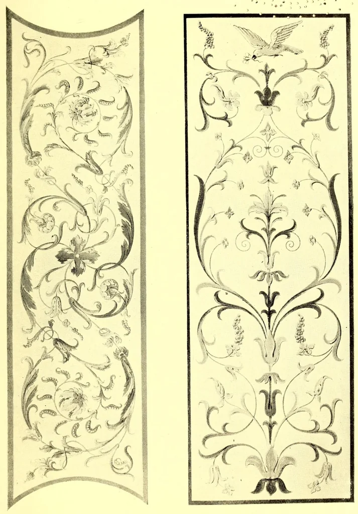 An illustration from Colour decoration of architecture, treating on colour and decoration of the interiors and exteriors of buildings. With historical notices of the art and practice of colour decoration in Italy, France, Germany and England, 1913, leaf 123
