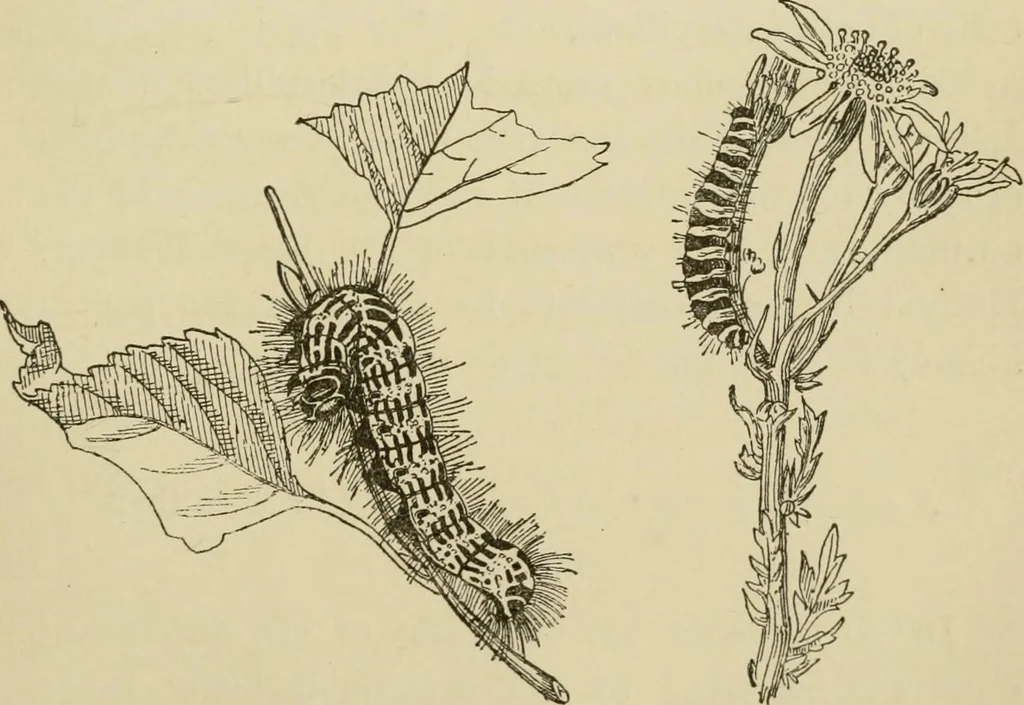 An illustration from The colours of animals, their meaning and use, especially considered in the case of insects;, 1890, leaf 196