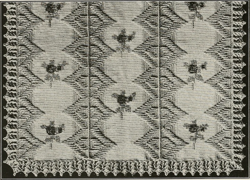 An illustration from The Columbia book of yarns : containing a manual of knitting and crocheting, 1916, leaf 101