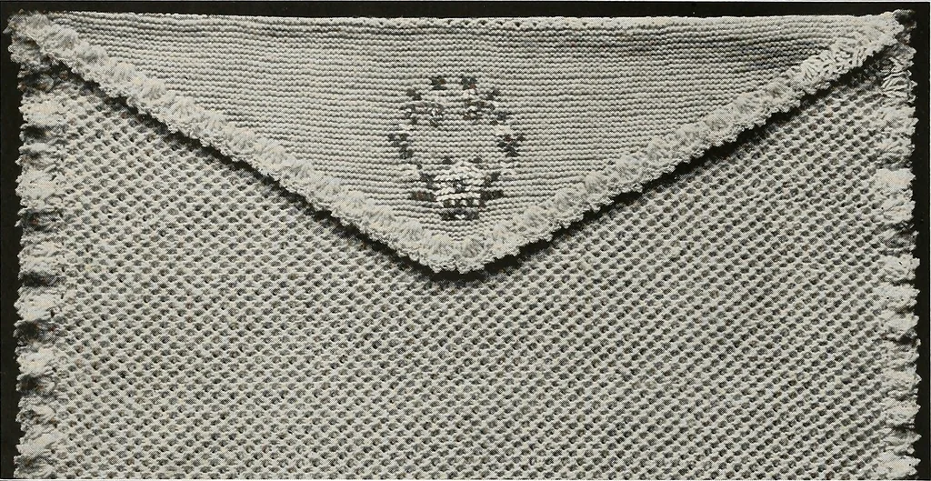 An illustration from The Columbia book of yarns : containing a manual of knitting and crocheting, 1916, leaf 105