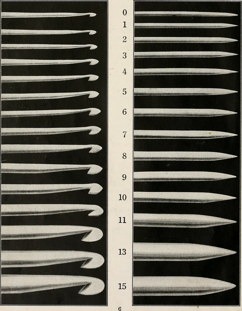 An illustration from The Columbia book of yarns : containing a manual of knitting and crocheting, 1916, leaf 11