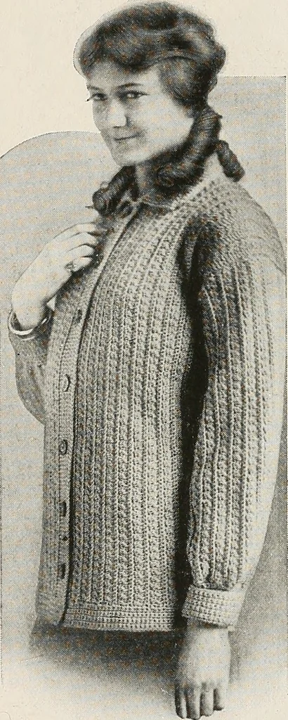 An illustration from The Columbia book of yarns : containing a manual of knitting and crocheting, 1916, leaf 127