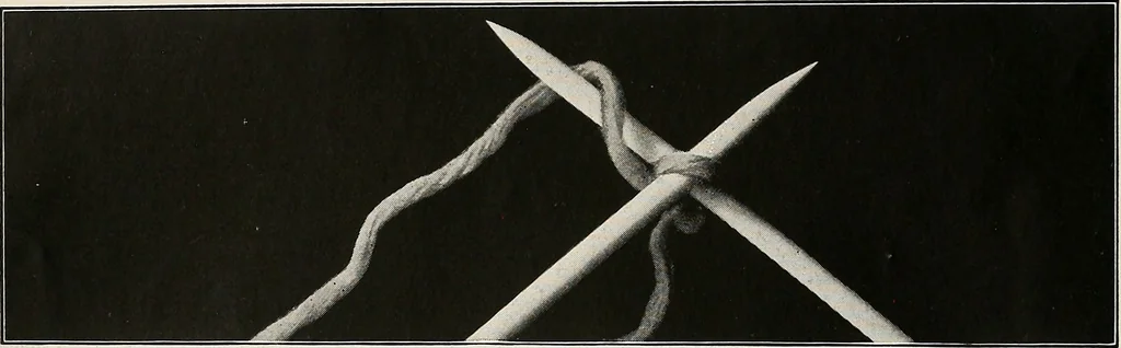 An illustration from The Columbia book of yarns : containing a manual of knitting and crocheting, 1916, leaf 13
