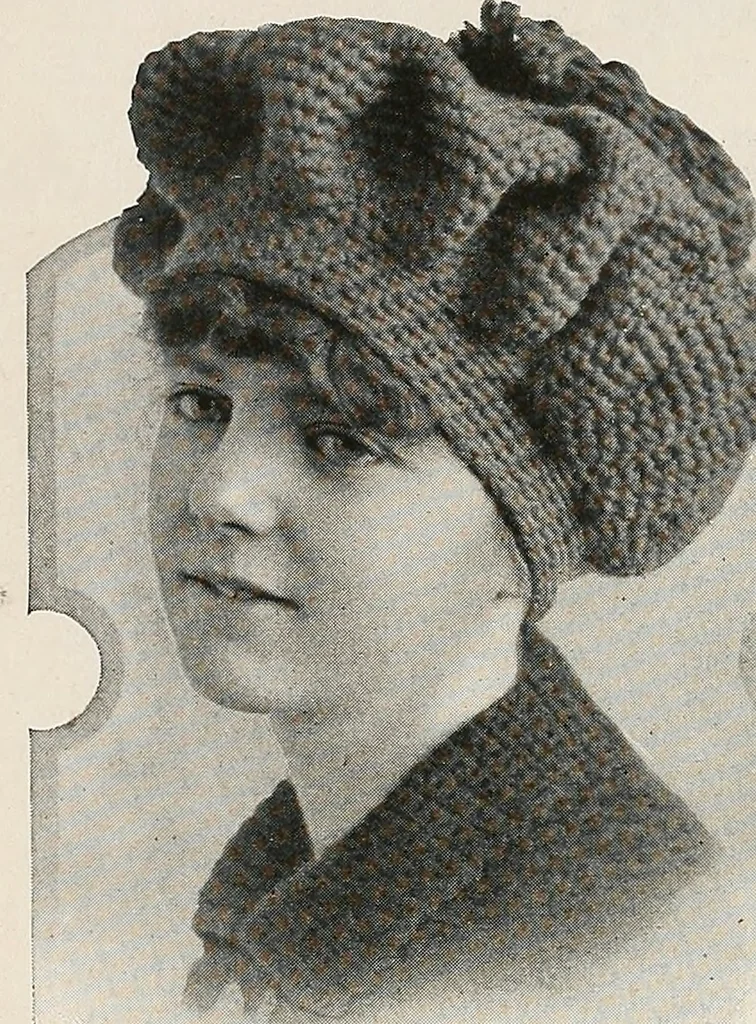 An illustration from The Columbia book of yarns : containing a manual of knitting and crocheting, 1916, leaf 133