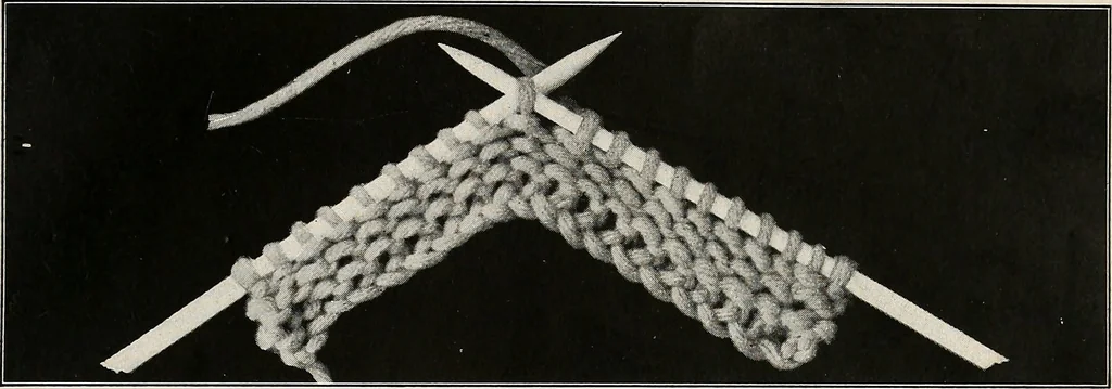 An illustration from The Columbia book of yarns : containing a manual of knitting and crocheting, 1916, leaf 14