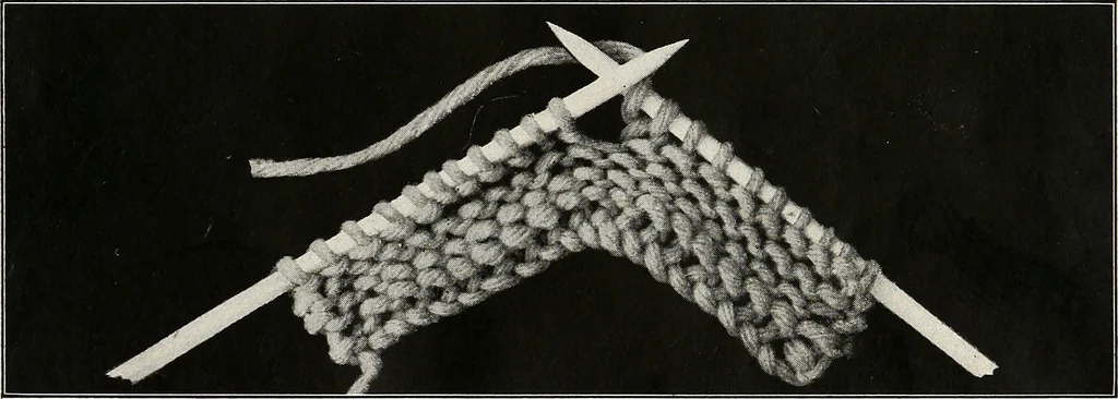 An illustration from The Columbia book of yarns : containing a manual of knitting and crocheting, 1916, leaf 14