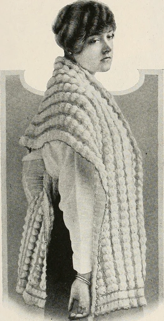 An illustration from The Columbia book of yarns : containing a manual of knitting and crocheting, 1916, leaf 146
