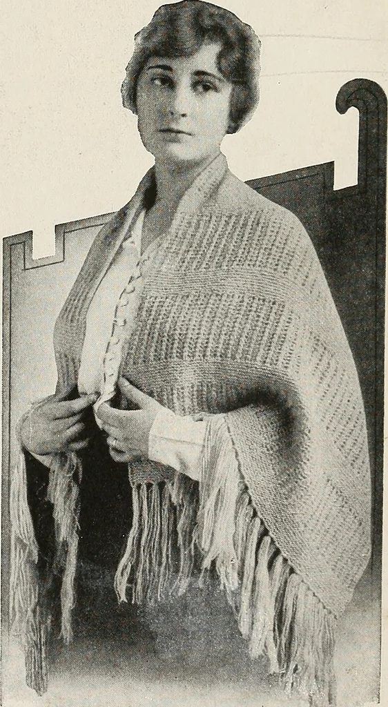 An illustration from The Columbia book of yarns : containing a manual of knitting and crocheting, 1916, leaf 148