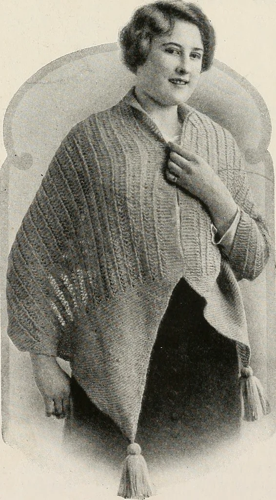 An illustration from The Columbia book of yarns : containing a manual of knitting and crocheting, 1916, leaf 149