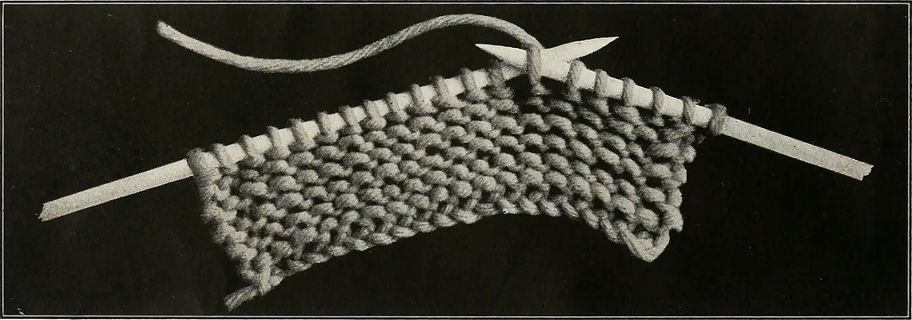 An illustration from The Columbia book of yarns : containing a manual of knitting and crocheting, 1916, leaf 15
