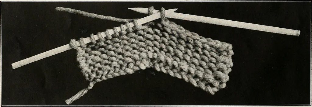 An illustration from The Columbia book of yarns : containing a manual of knitting and crocheting, 1916, leaf 15