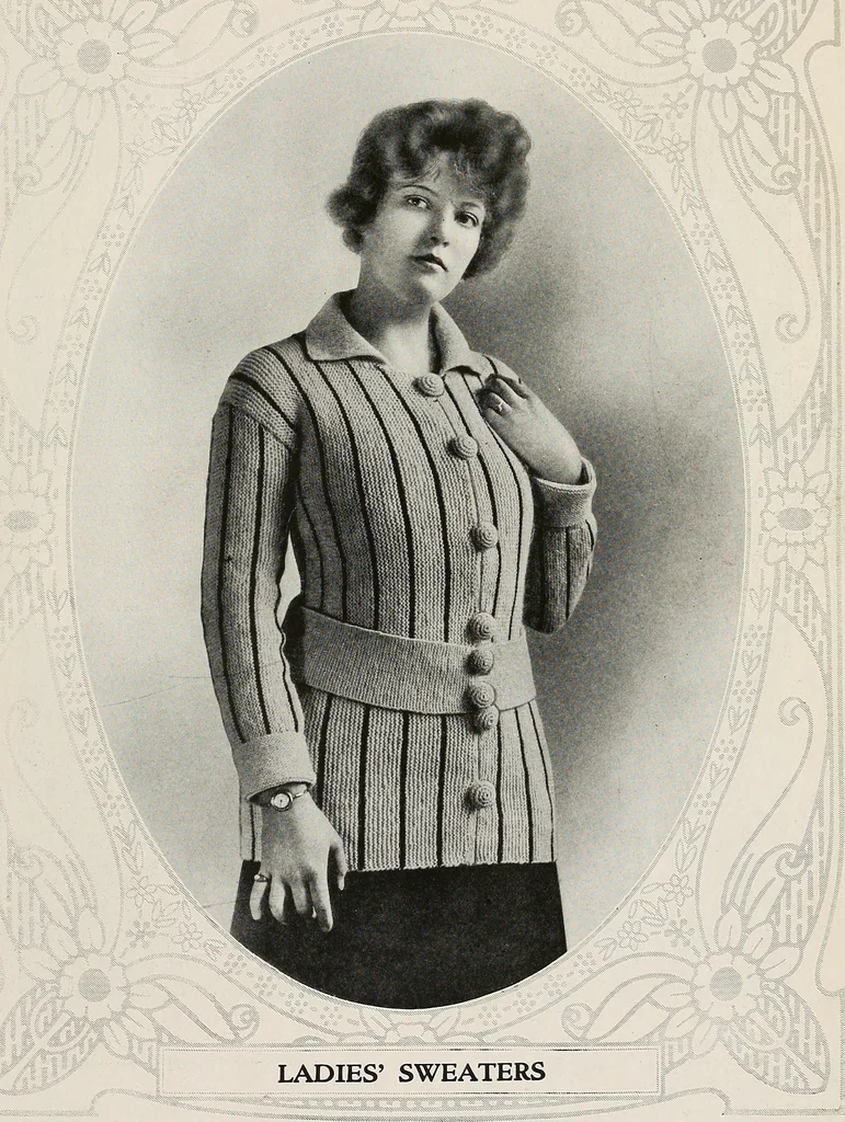 An illustration from The Columbia book of yarns : containing a manual of knitting and crocheting, 1916, leaf 150