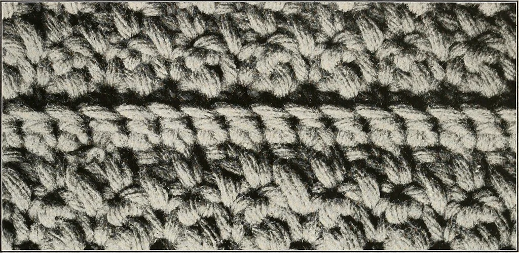 An illustration from The Columbia book of yarns : containing a manual of knitting and crocheting, 1916, leaf 152