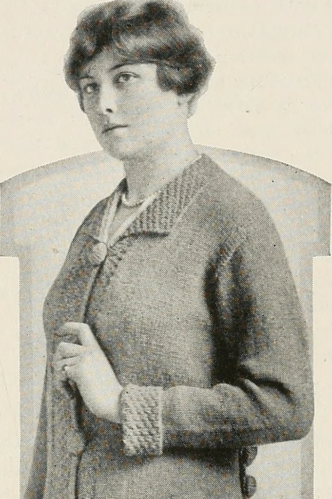 An illustration from The Columbia book of yarns : containing a manual of knitting and crocheting, 1916, leaf 165