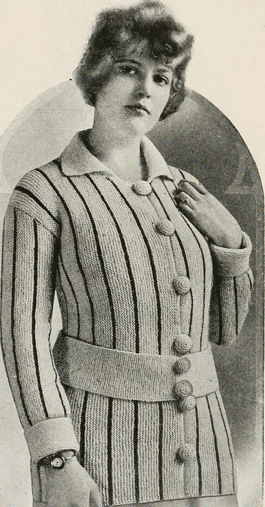 An illustration from The Columbia book of yarns : containing a manual of knitting and crocheting, 1916, leaf 168