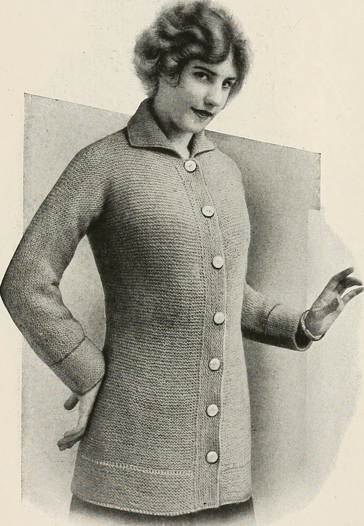 An illustration from The Columbia book of yarns : containing a manual of knitting and crocheting, 1916, leaf 169