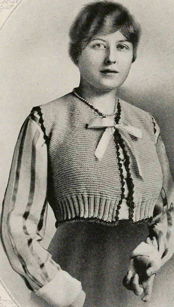 An illustration from The Columbia book of yarns : containing a manual of knitting and crocheting, 1916, leaf 174