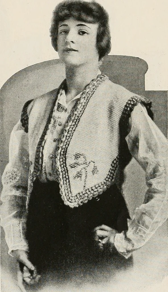 An illustration from The Columbia book of yarns : containing a manual of knitting and crocheting, 1916, leaf 176