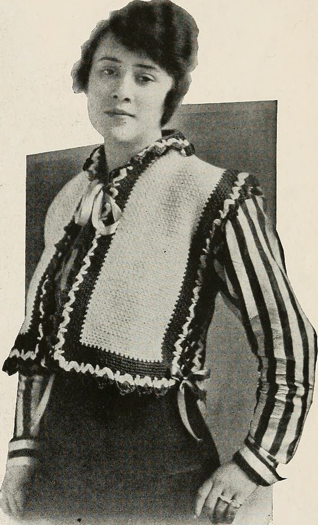 An illustration from The Columbia book of yarns : containing a manual of knitting and crocheting, 1916, leaf 178