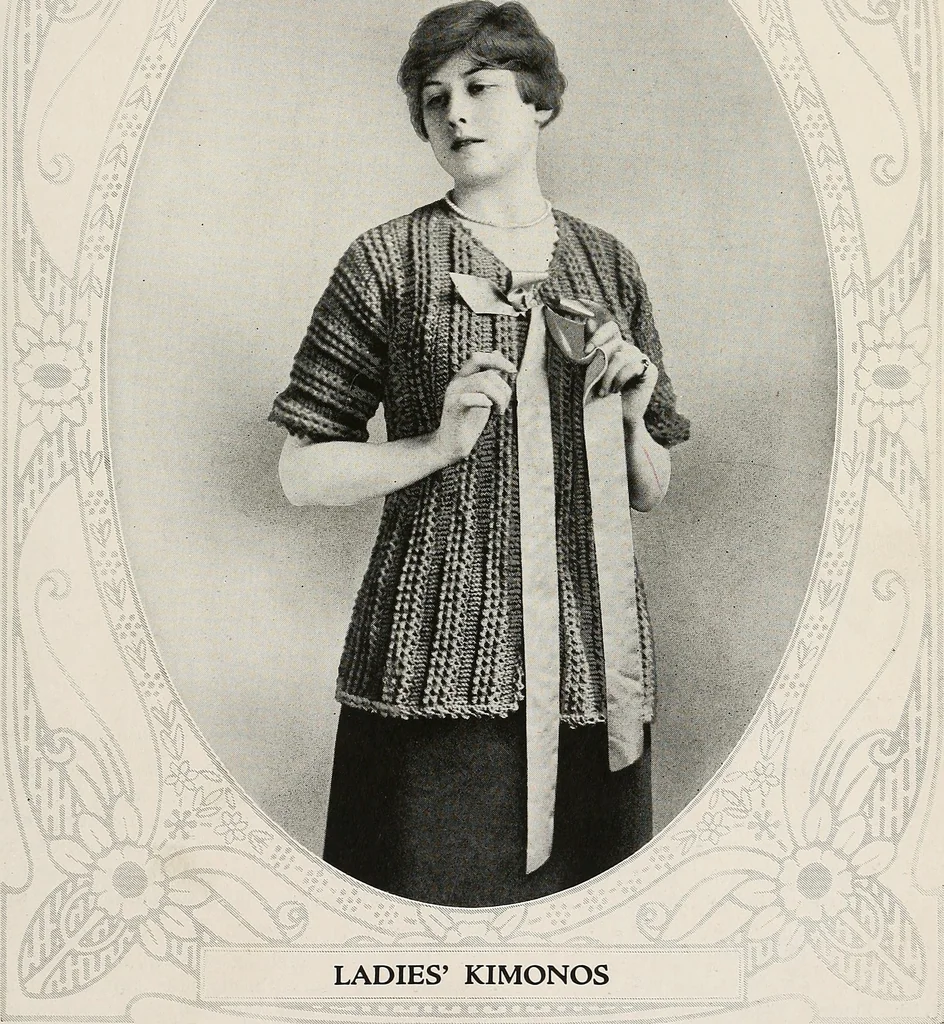 An illustration from The Columbia book of yarns : containing a manual of knitting and crocheting, 1916, leaf 182