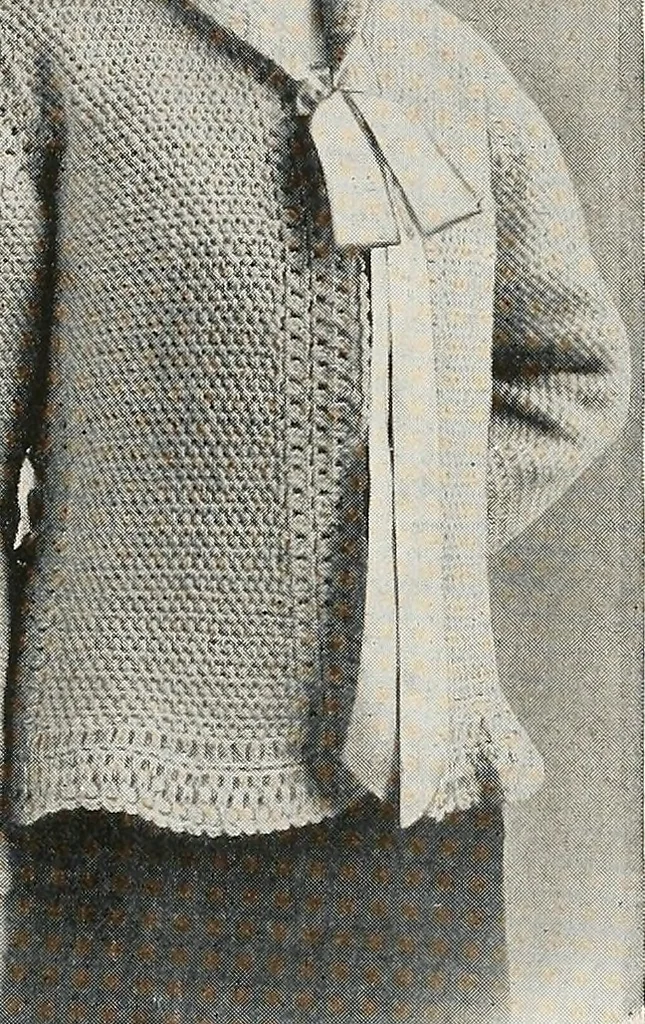 An illustration from The Columbia book of yarns : containing a manual of knitting and crocheting, 1916, leaf 187