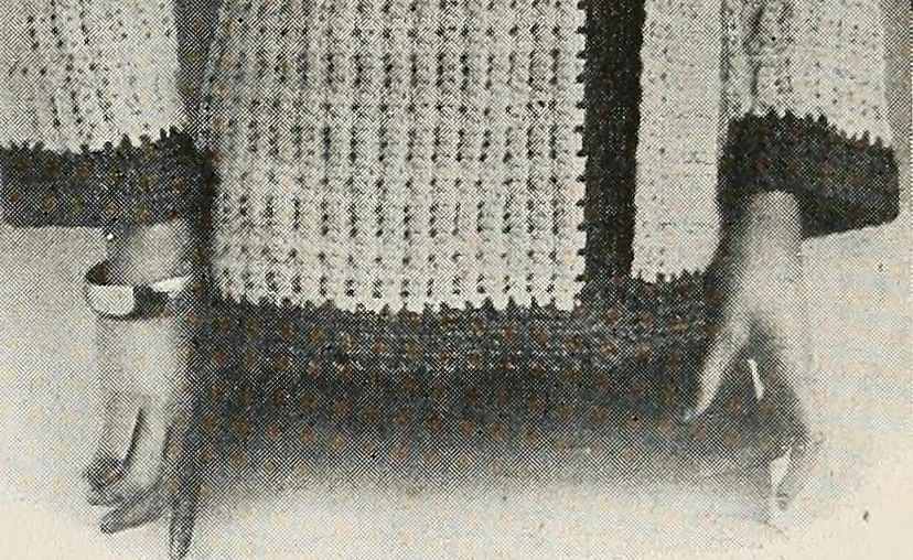 An illustration from The Columbia book of yarns : containing a manual of knitting and crocheting, 1916, leaf 188