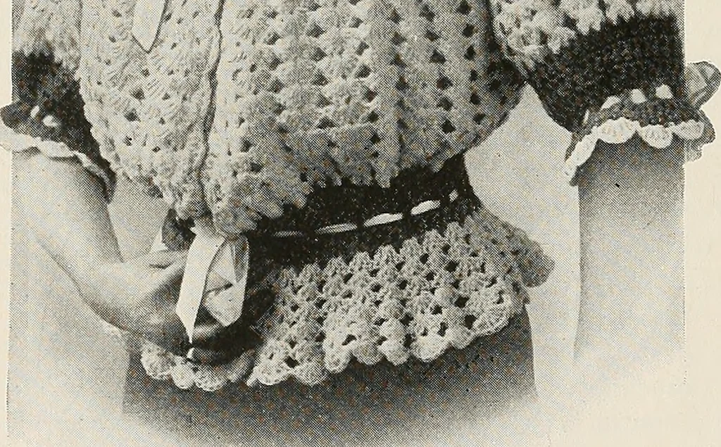 An illustration from The Columbia book of yarns : containing a manual of knitting and crocheting, 1916, leaf 191