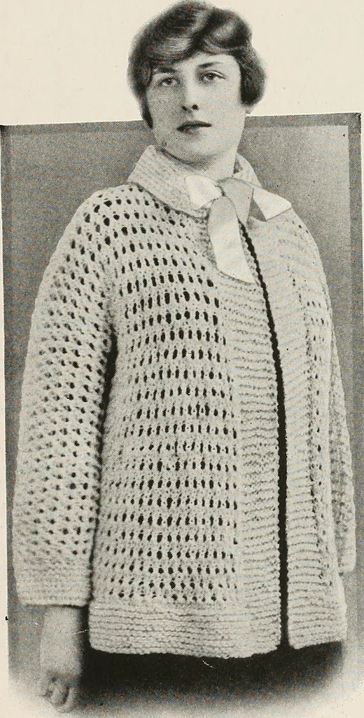An illustration from The Columbia book of yarns : containing a manual of knitting and crocheting, 1916, leaf 193