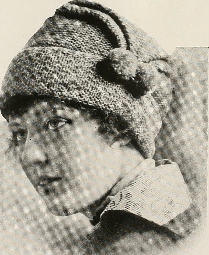 An illustration from The Columbia book of yarns : containing a manual of knitting and crocheting, 1916, leaf 197