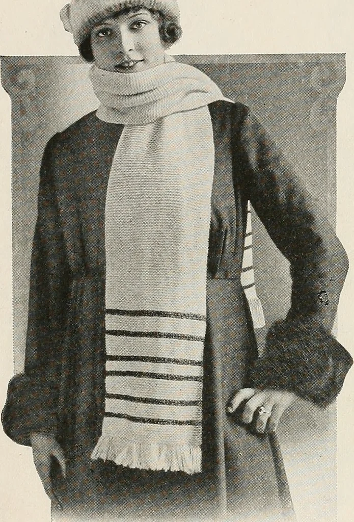 An illustration from The Columbia book of yarns : containing a manual of knitting and crocheting, 1916, leaf 199