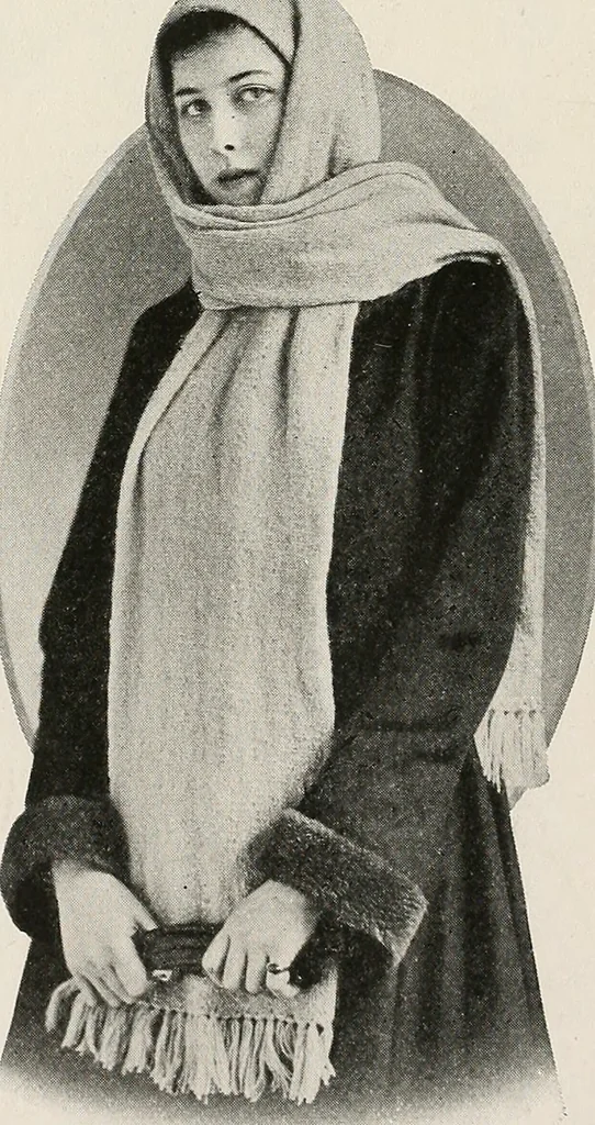 An illustration from The Columbia book of yarns : containing a manual of knitting and crocheting, 1916, leaf 199