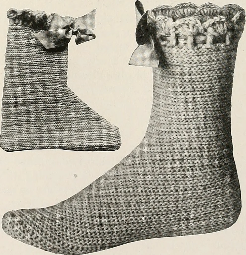 An illustration from The Columbia book of yarns : containing a manual of knitting and crocheting, 1916, leaf 205