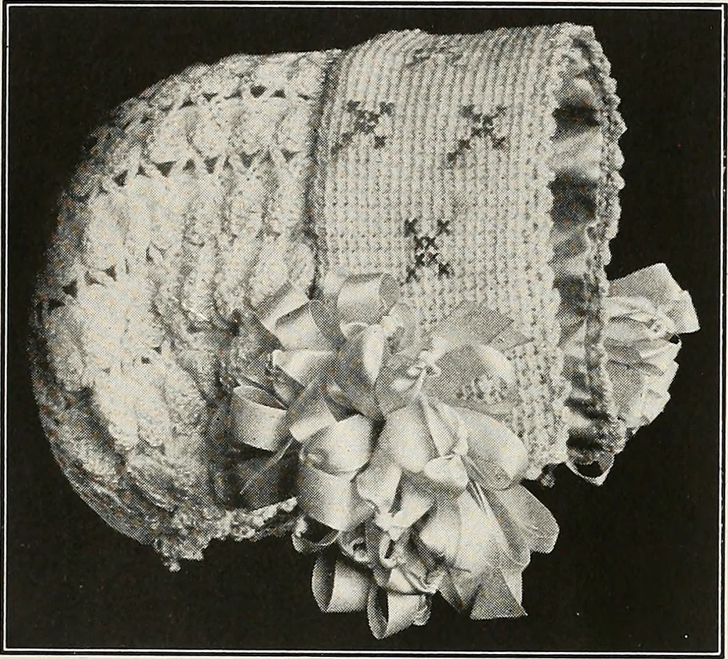 An illustration from The Columbia book of yarns : containing a manual of knitting and crocheting, 1916, leaf 21