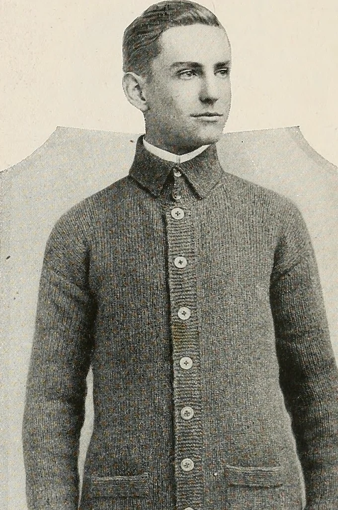 An illustration from The Columbia book of yarns : containing a manual of knitting and crocheting, 1916, leaf 212