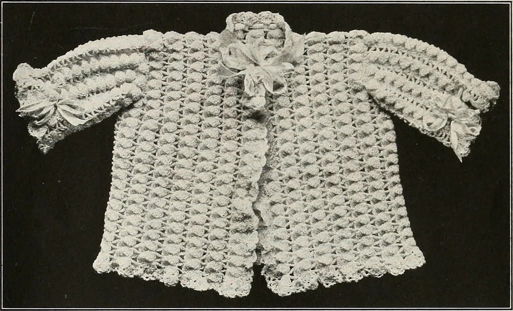 An illustration from The Columbia book of yarns : containing a manual of knitting and crocheting, 1916, leaf 30