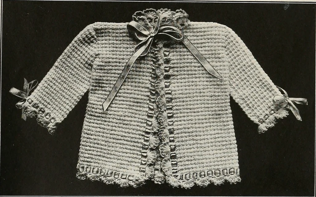 An illustration from The Columbia book of yarns : containing a manual of knitting and crocheting, 1916, leaf 32